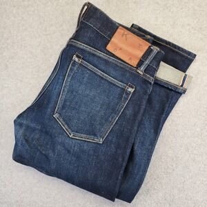 Hiroshi Kato Jeans Men's 32x33 The Pen Slim Fit Selvedge Dark Blue Made in USA